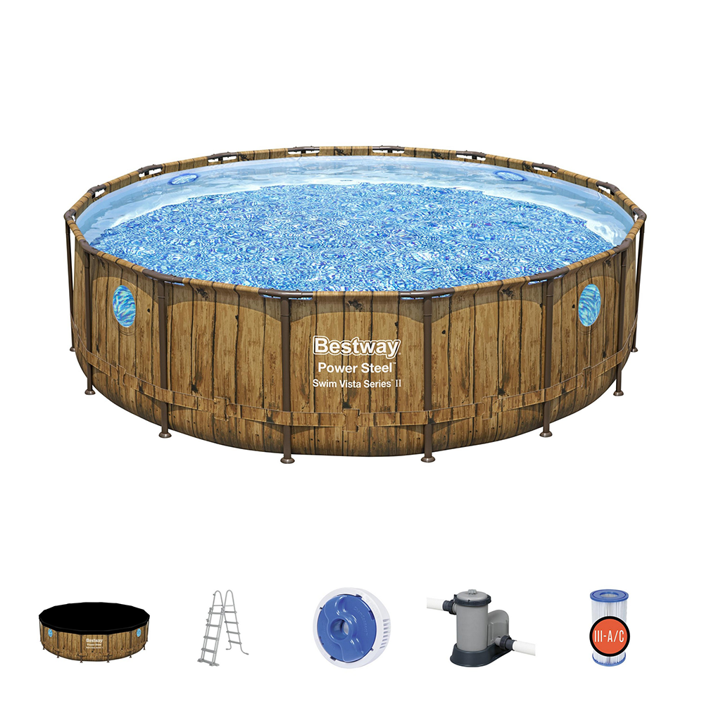 Power Steel Schwimmbad 488x122 cm (Set)