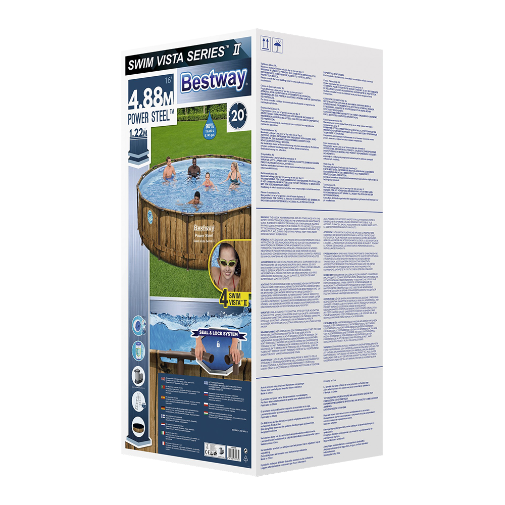 Power Steel Schwimmbad 488x122 cm (Set)