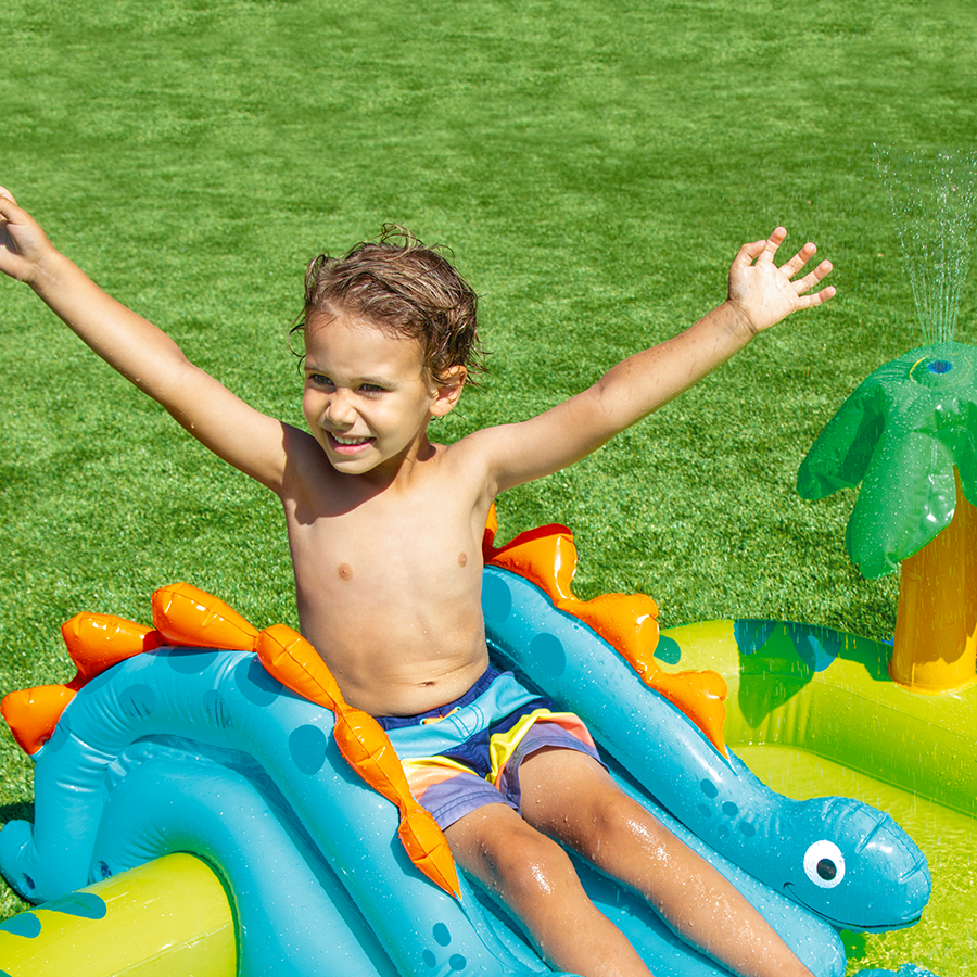 Kleines Dino-Pool-Spielcenter