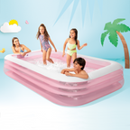 aufblasbares Schwimmbad rosa 305x183x56 cm