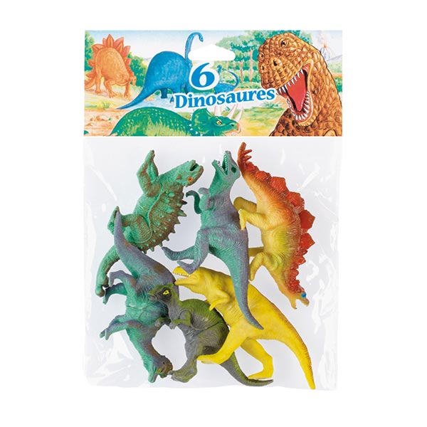 Speelgoed dinosaurus 6 stuks
