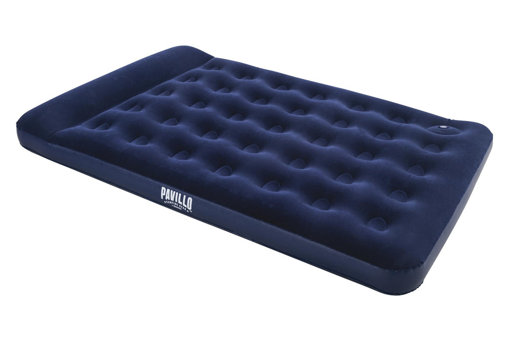 Camping luchtbed met voetpomp 191x137x28 cm