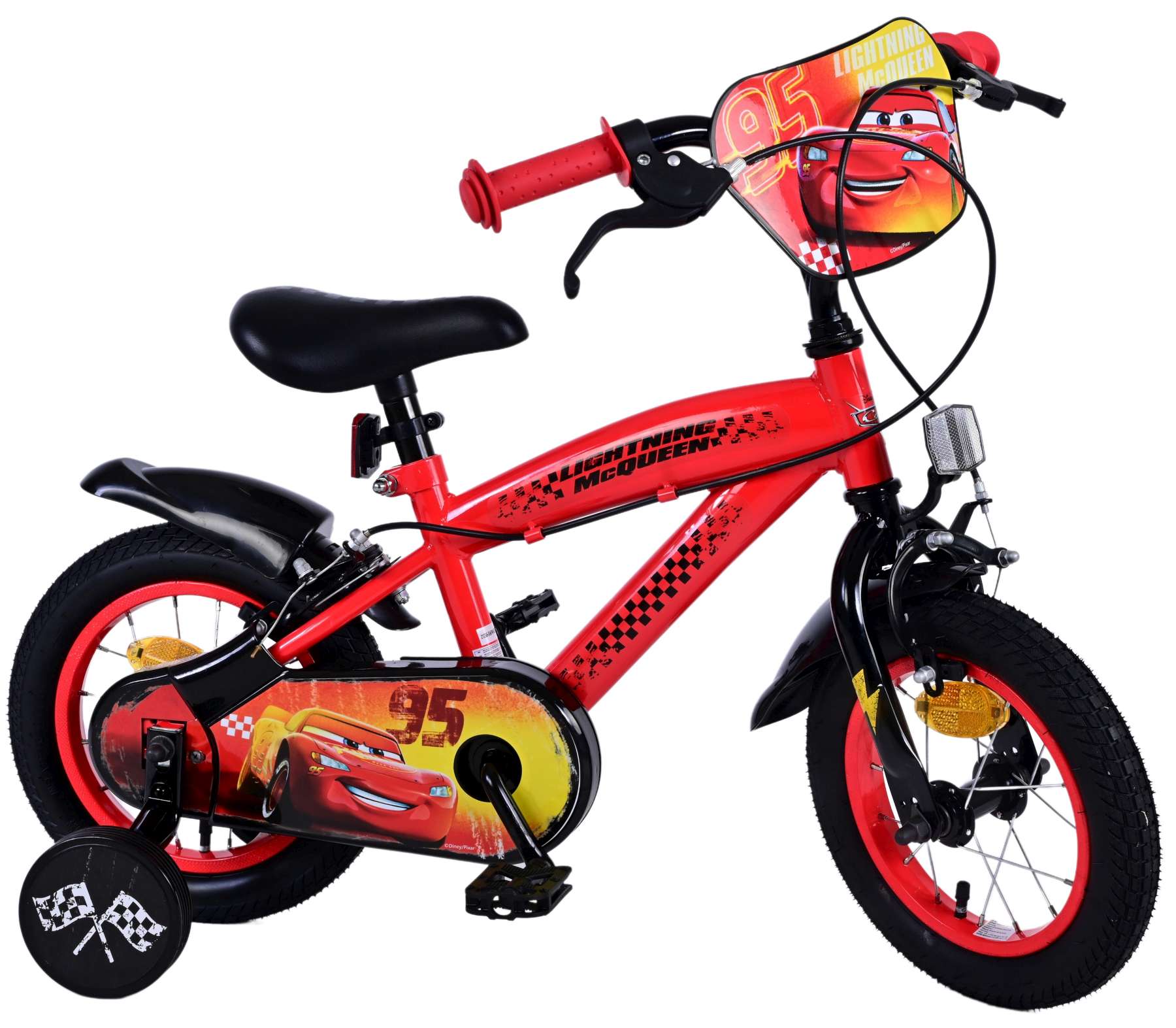 Disney Cars Kinderfahrrad – Jungen – 12 Zoll – 2 Handbremsen