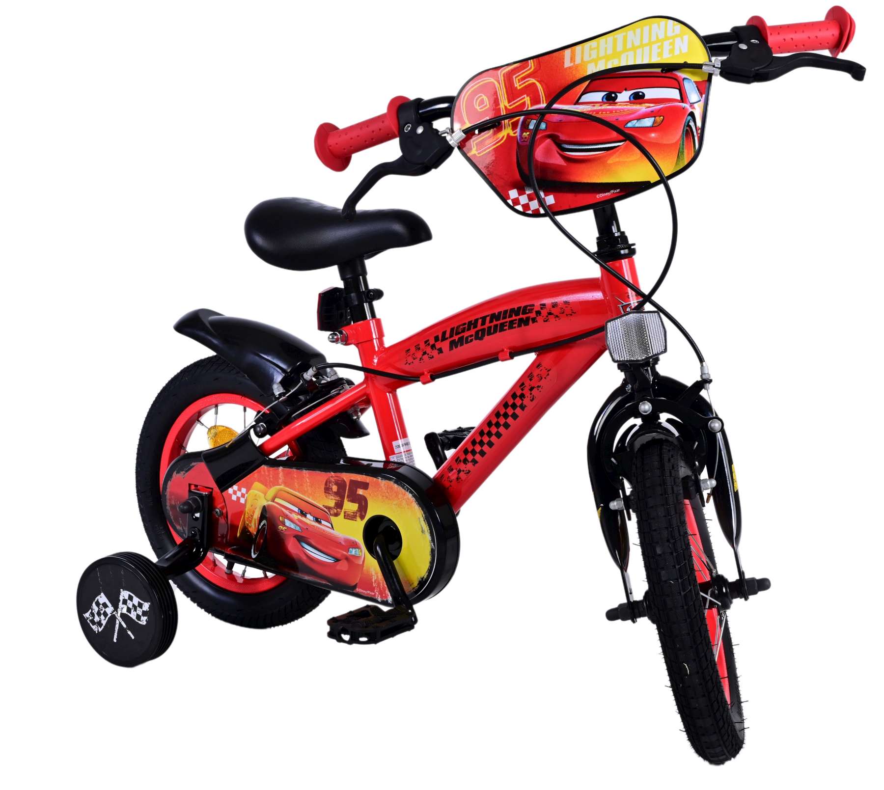 Disney Cars Kinderfahrrad – Jungen – 12 Zoll – 2 Handbremsen