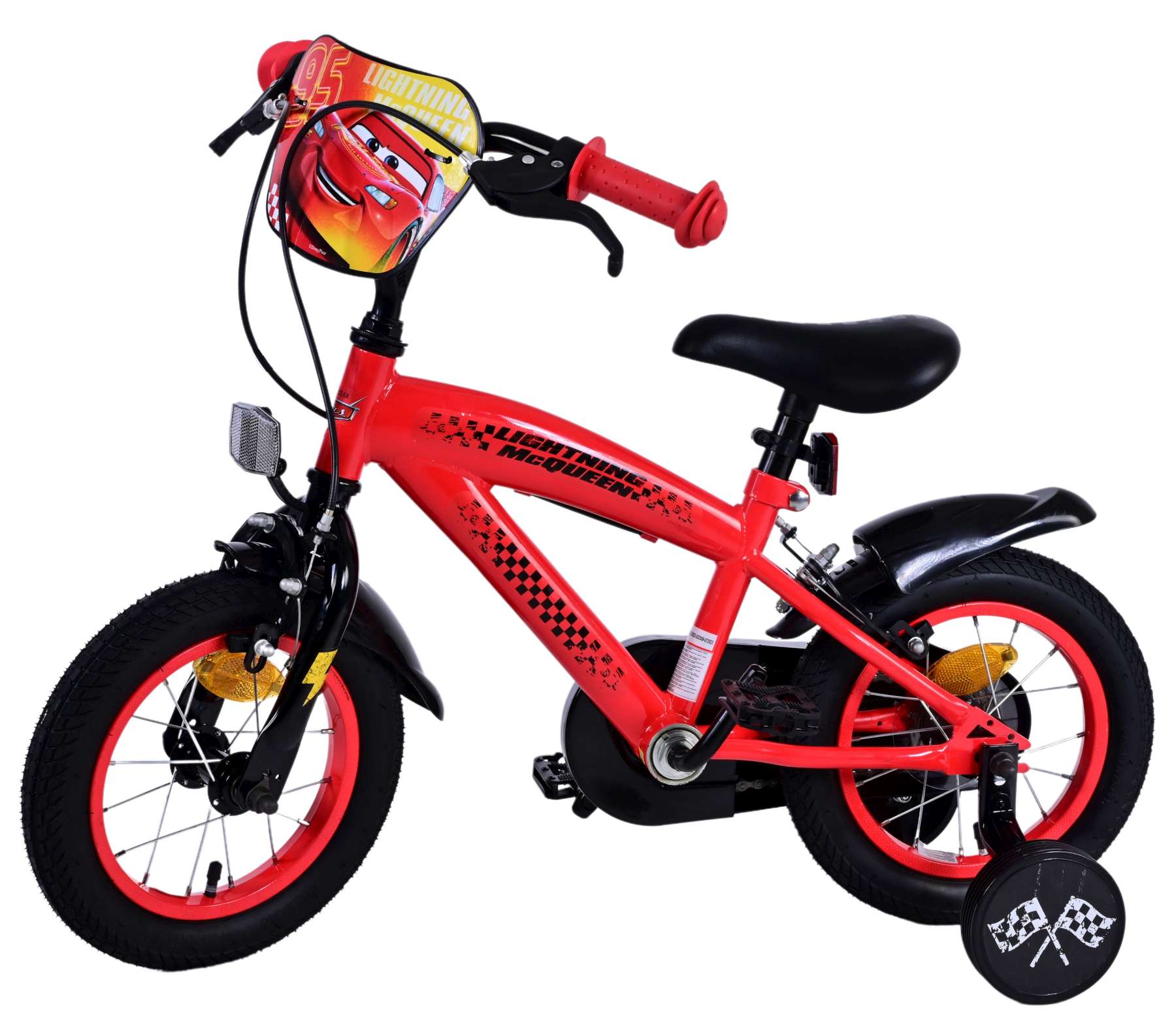 Disney Cars Kinderfahrrad – Jungen – 12 Zoll – 2 Handbremsen