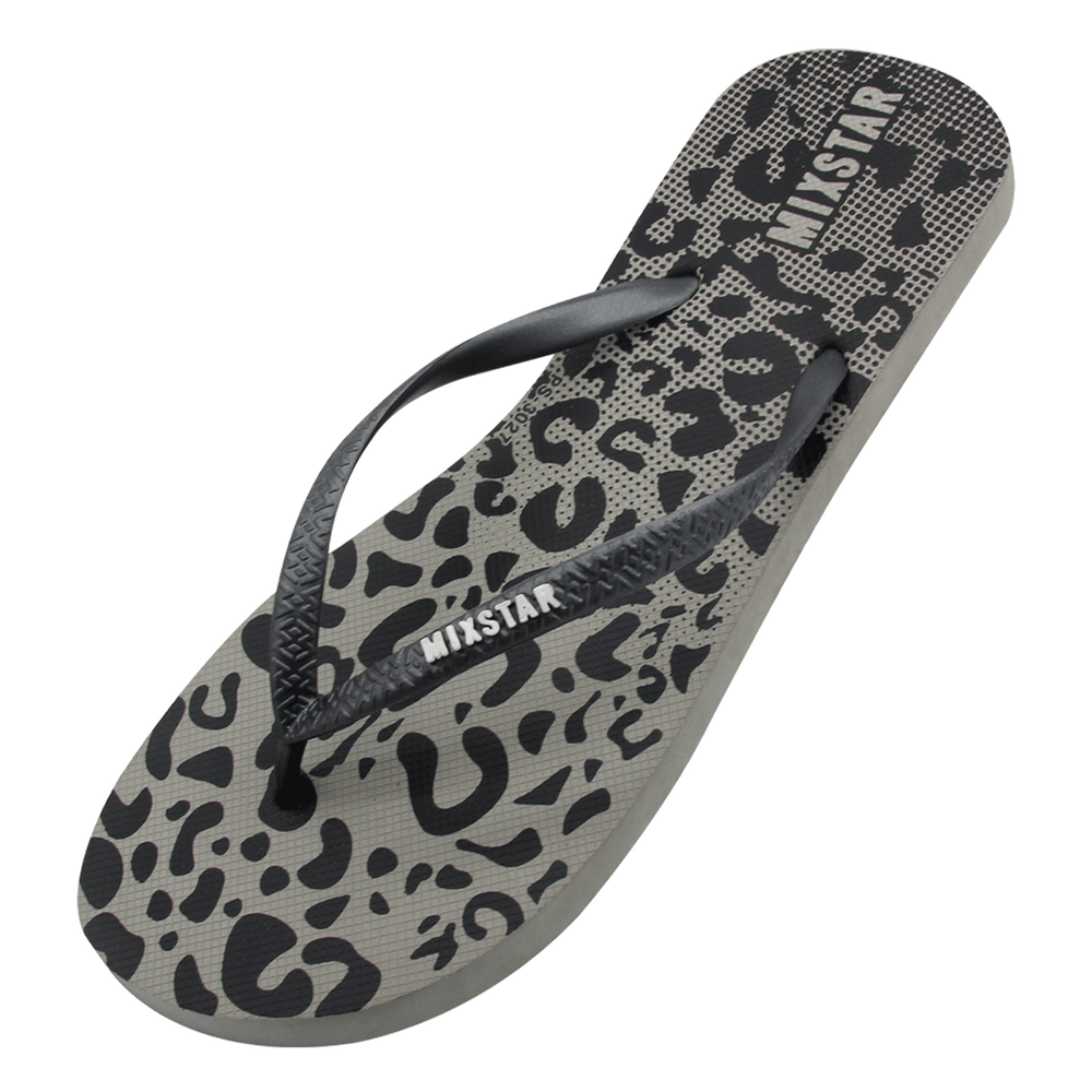 mixstar slipper leopard grey | summertoys.nl