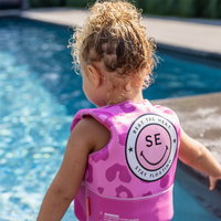 Schwimmweste mit Panther-Aufdruck für Kinder von 3 bis 6 Jahren