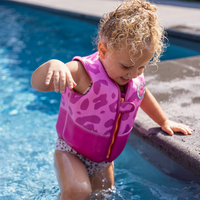 Schwimmweste mit Panther-Aufdruck für Kinder von 3 bis 6 Jahren