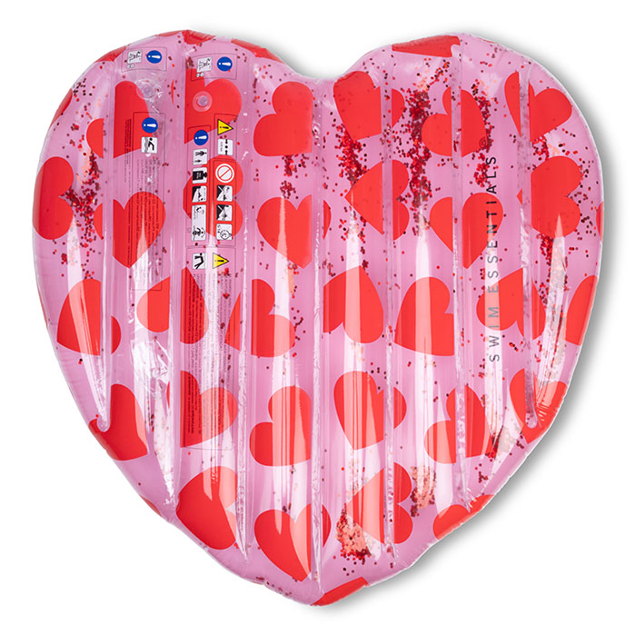 Luchtbed red hearts