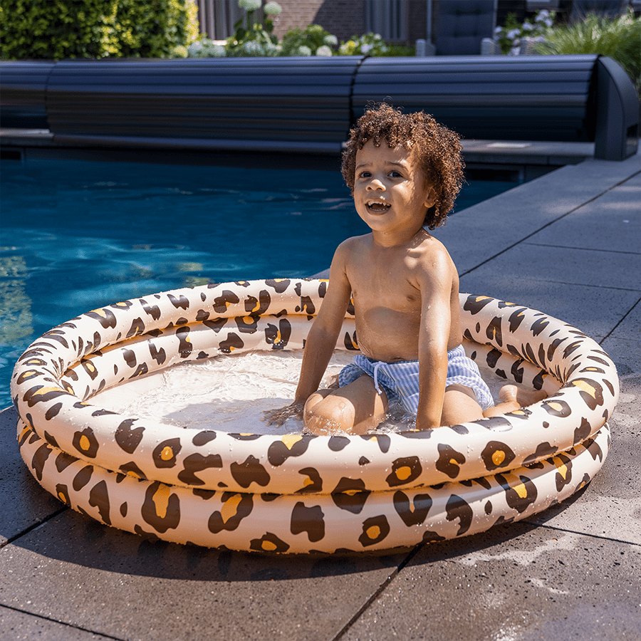 Babybecken Leopardenmuster beige 100x15 cm