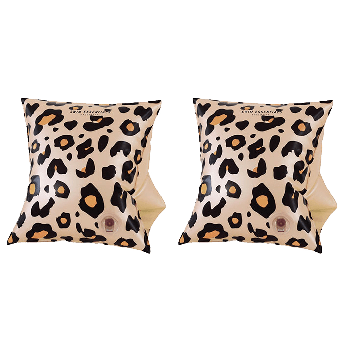 Schwimmarmbänder Leopardenmuster beige 0-2 Jahre