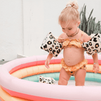 Schwimmarmbänder Leopardenmuster beige 0-2 Jahre