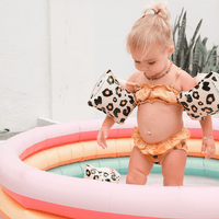 Schwimmarmbänder Leopardenmuster beige 0-2 Jahre