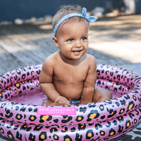 Babybecken Leopardenmuster Roségold 60x15 cm